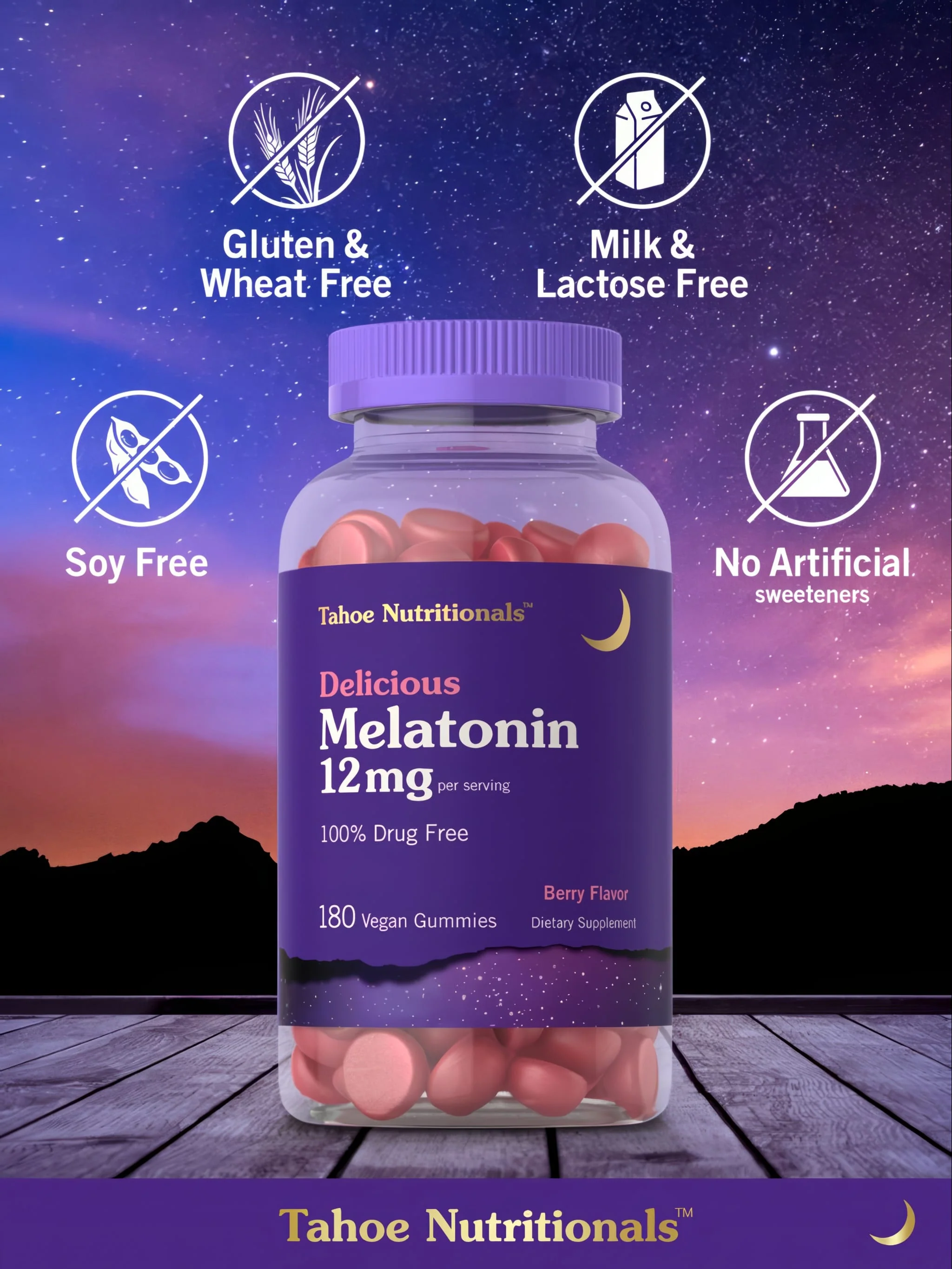 Melatonin 12mg per serving | 180 Gummies - Image 5