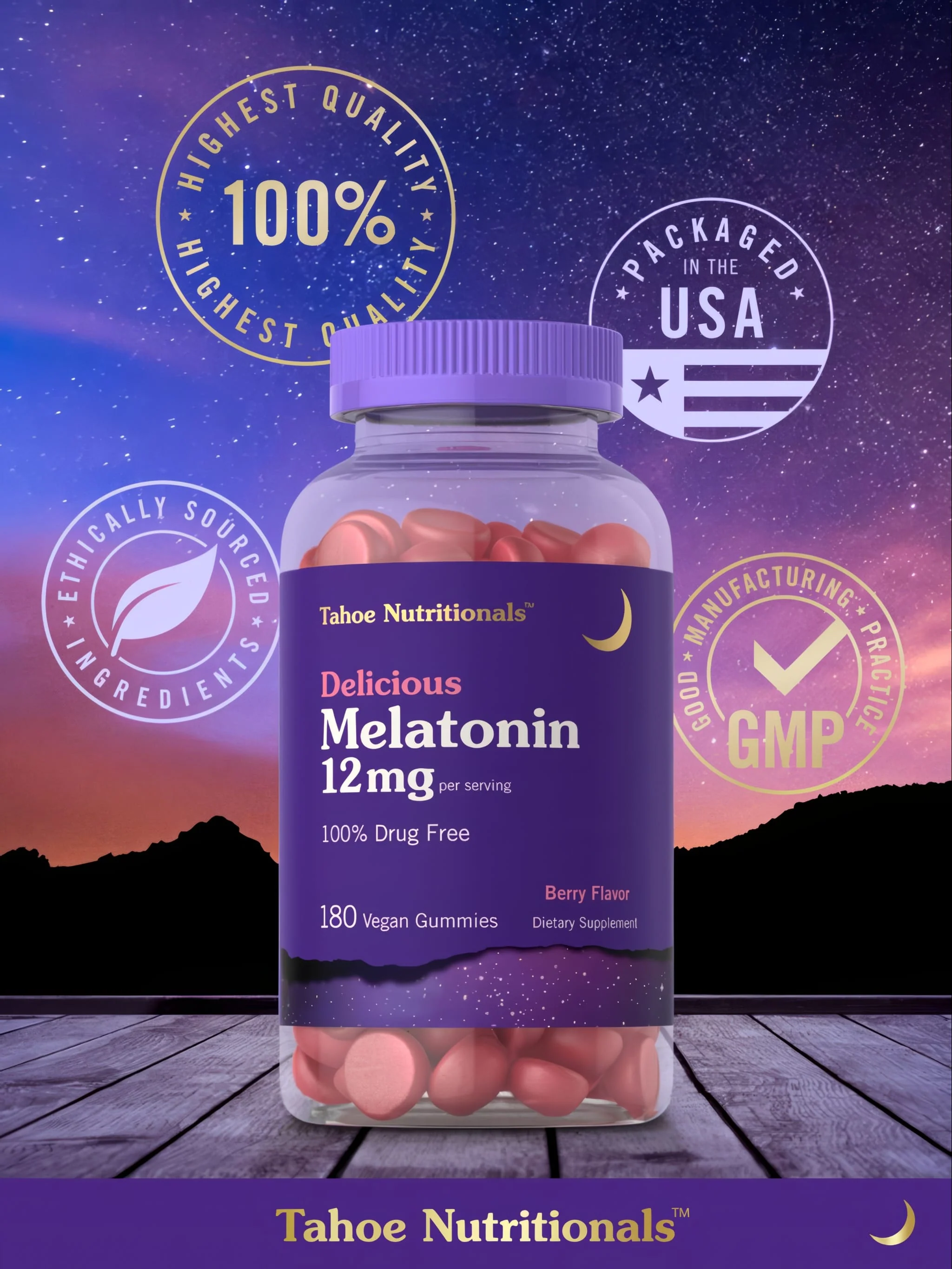 Melatonin 12mg per serving | 180 Gummies - Image 6