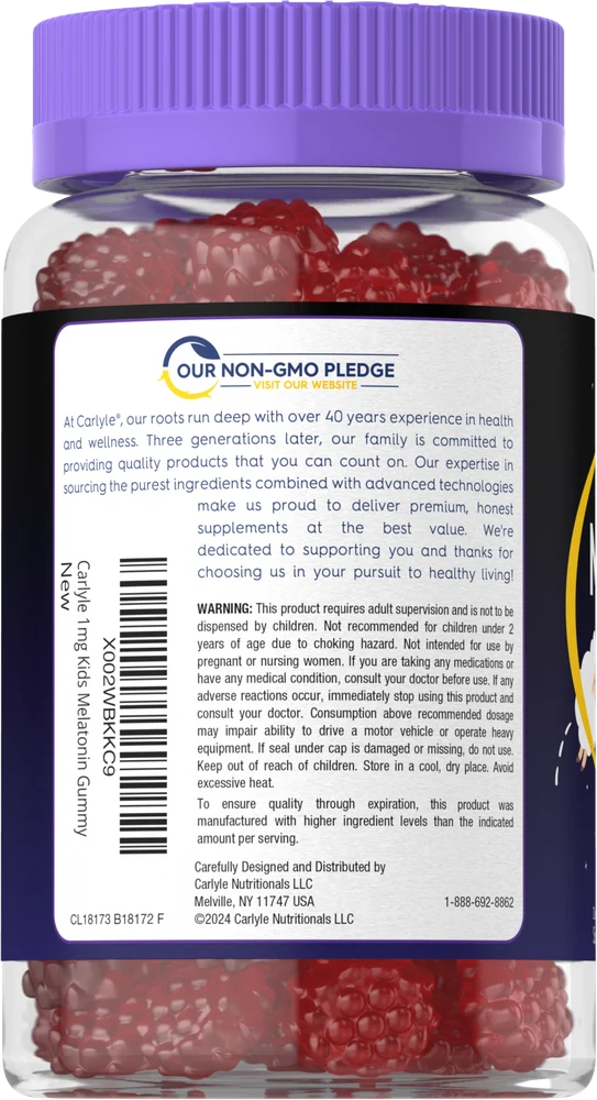 Melatonin 1mg for Kids | 70 Gummies - Image 3