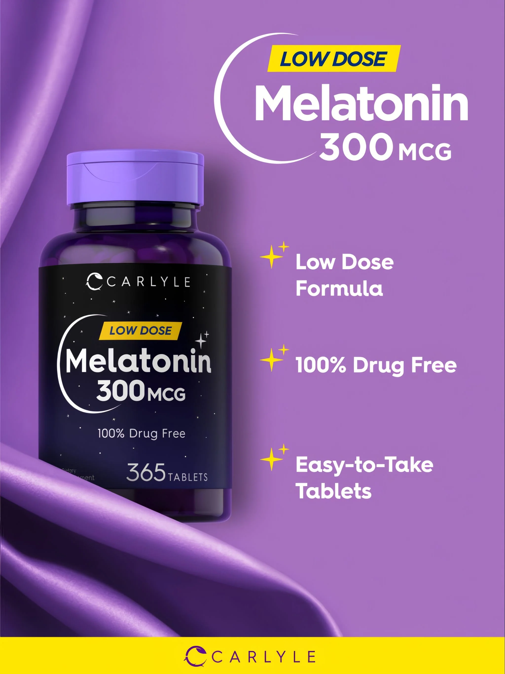 Melatonin 300mcg | 365 Tablets - Image 4