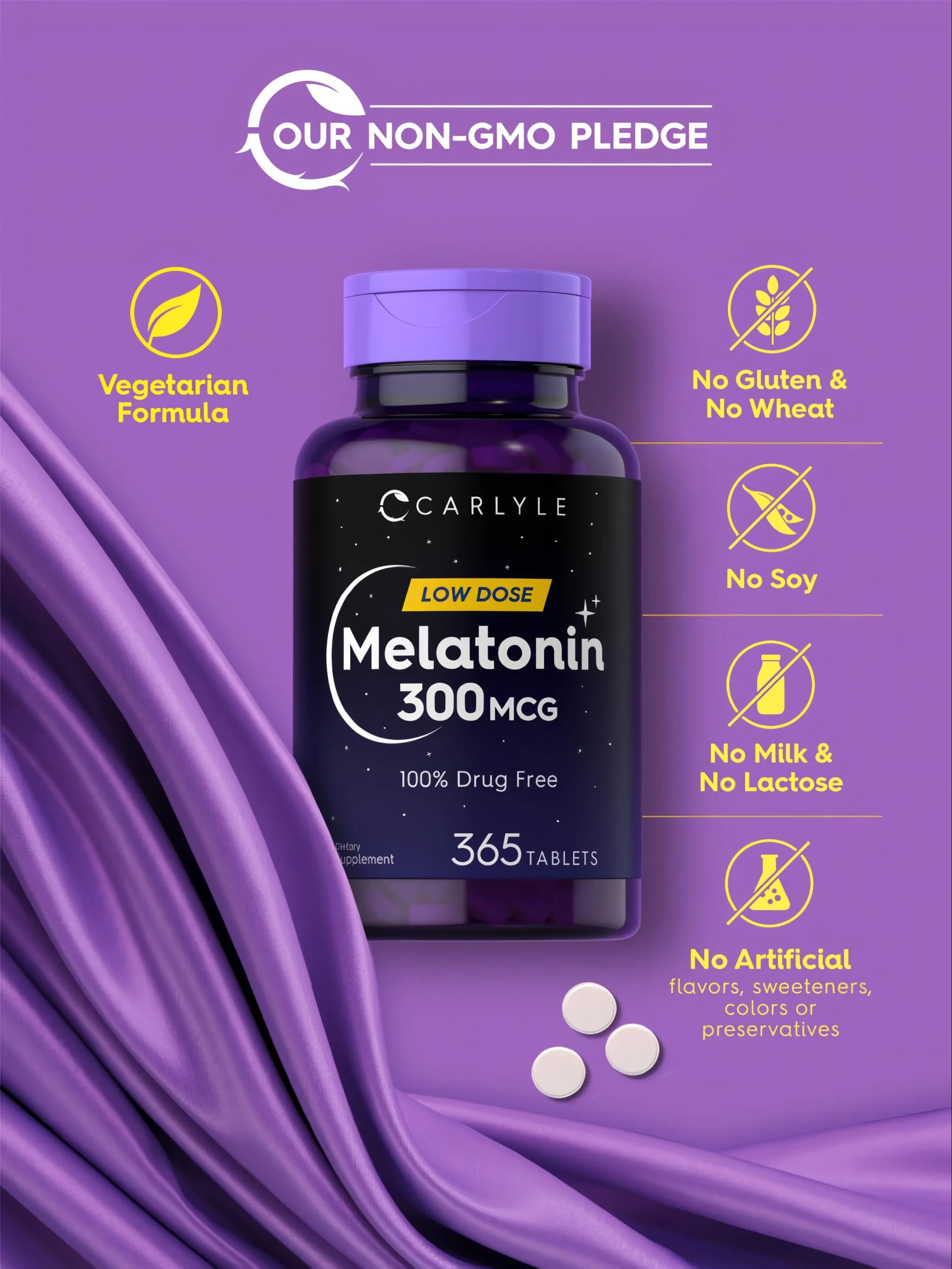 Melatonin 300mcg | 365 Tablets - Image 5