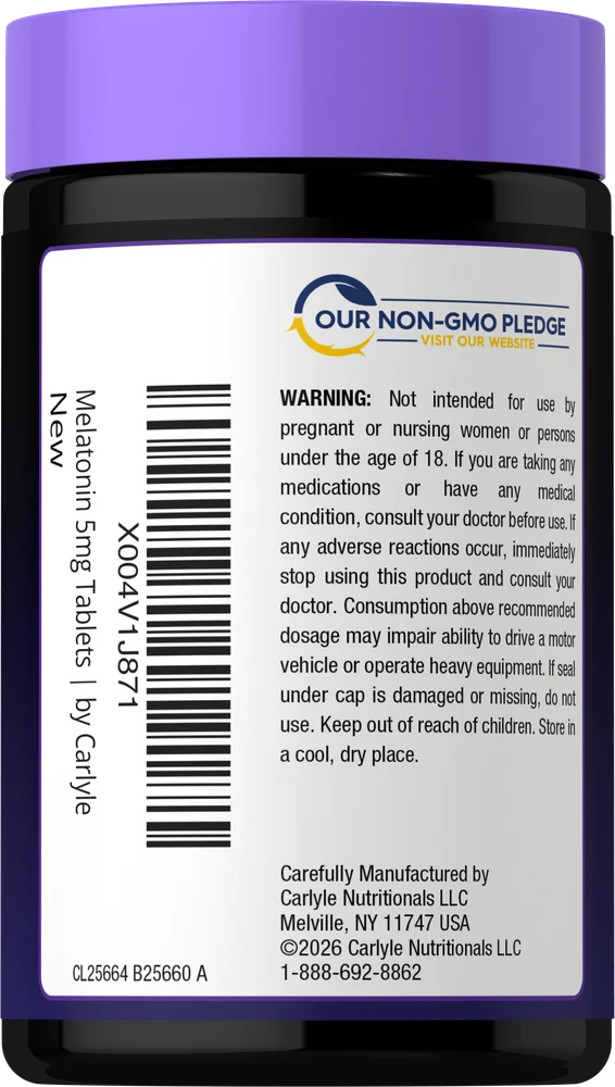 Melatonin 5mg | 180 Tablets - Image 3
