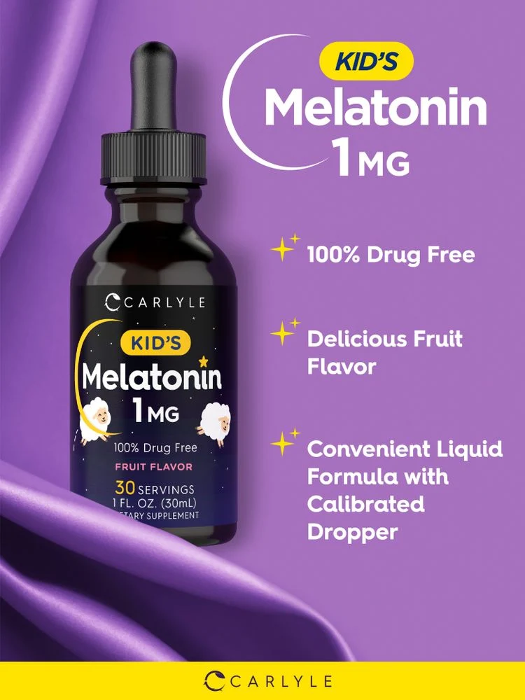 Melatonin for Kids 1mg | 2oz Liquid (Pack of 2) - Image 4