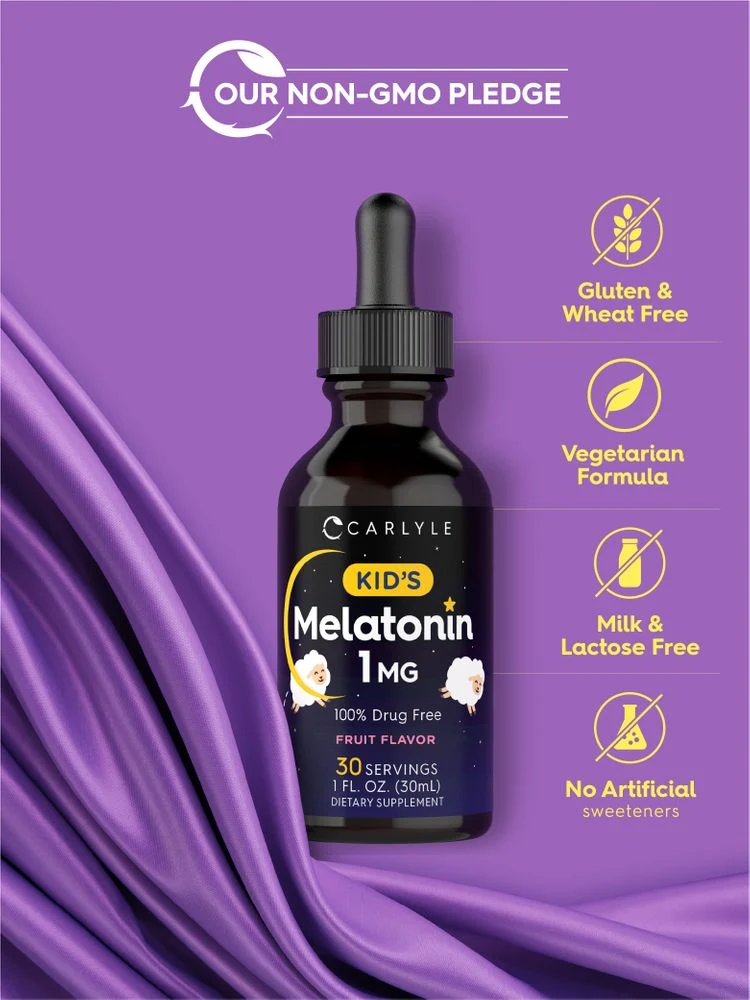 Melatonin for Kids 1mg | 2oz Liquid (Pack of 2) - Image 5