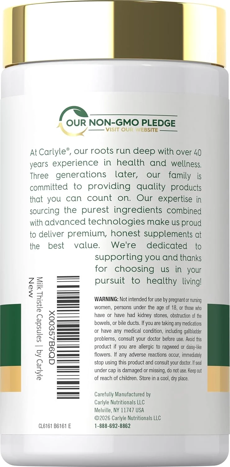Milk Thistle Complex | 180 Capsules - Image 3