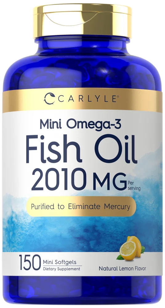 Mini Fish Oil Softgels 2010 mg | 150 Omega-3 Pills