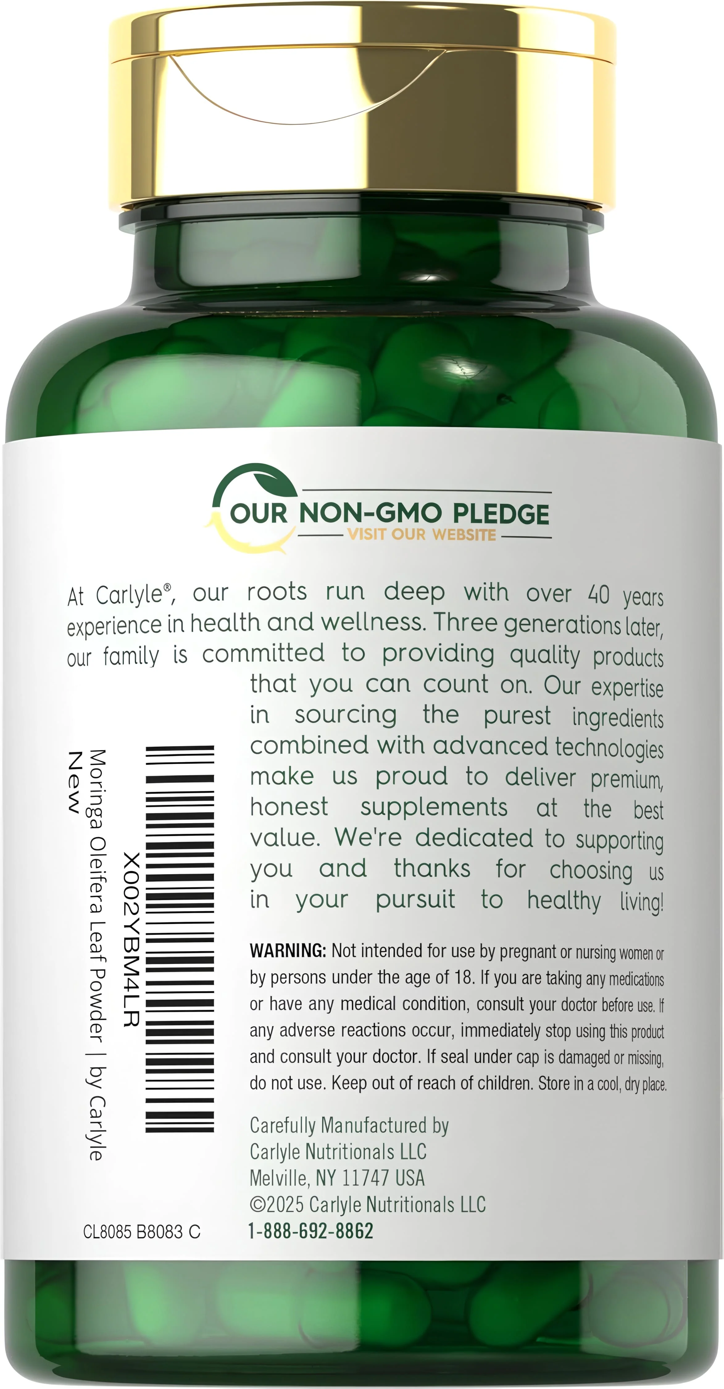 Moringa Oleifera | 180 Capsules - Image 3