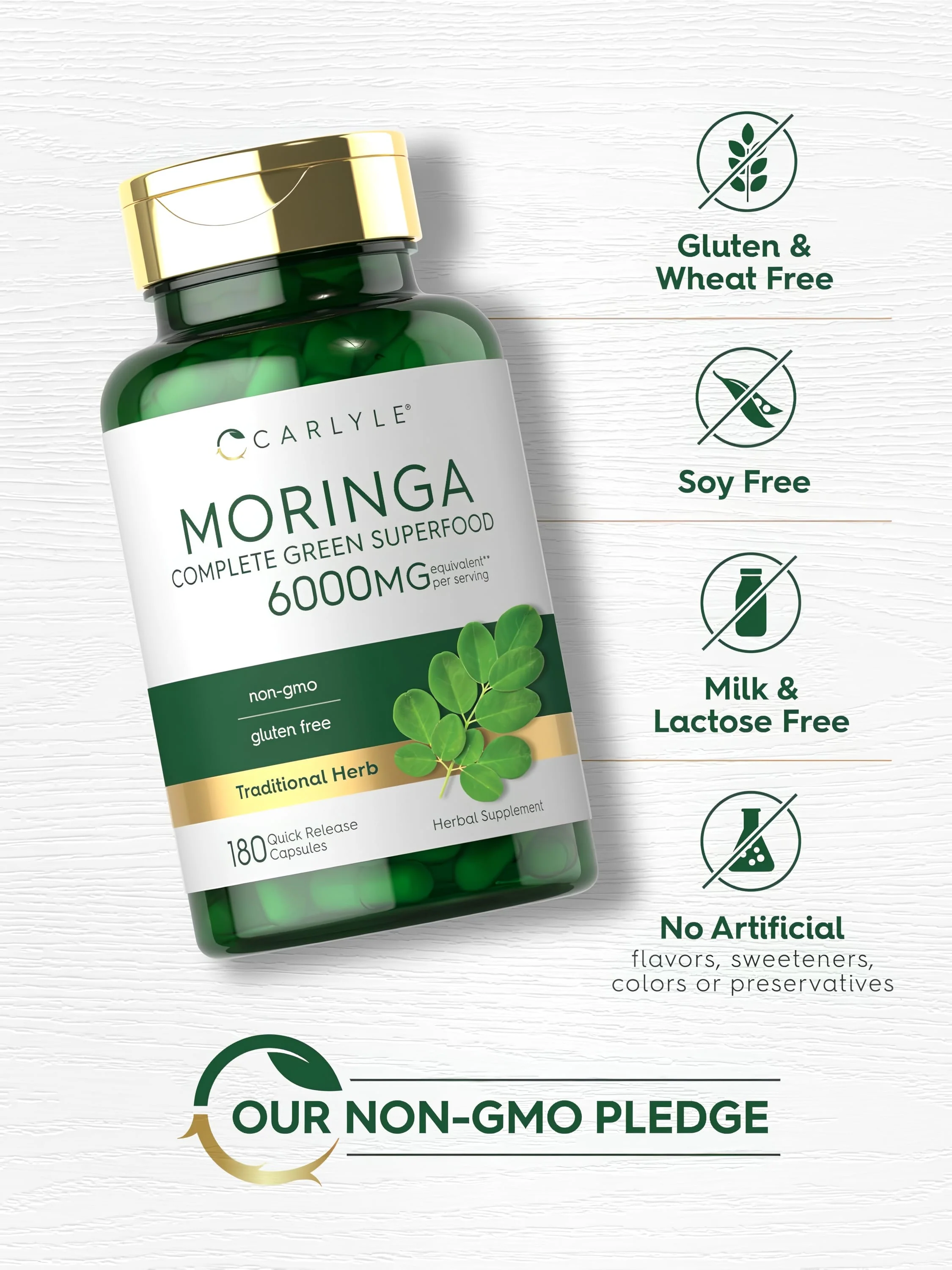 Moringa Oleifera | 180 Capsules - Image 5