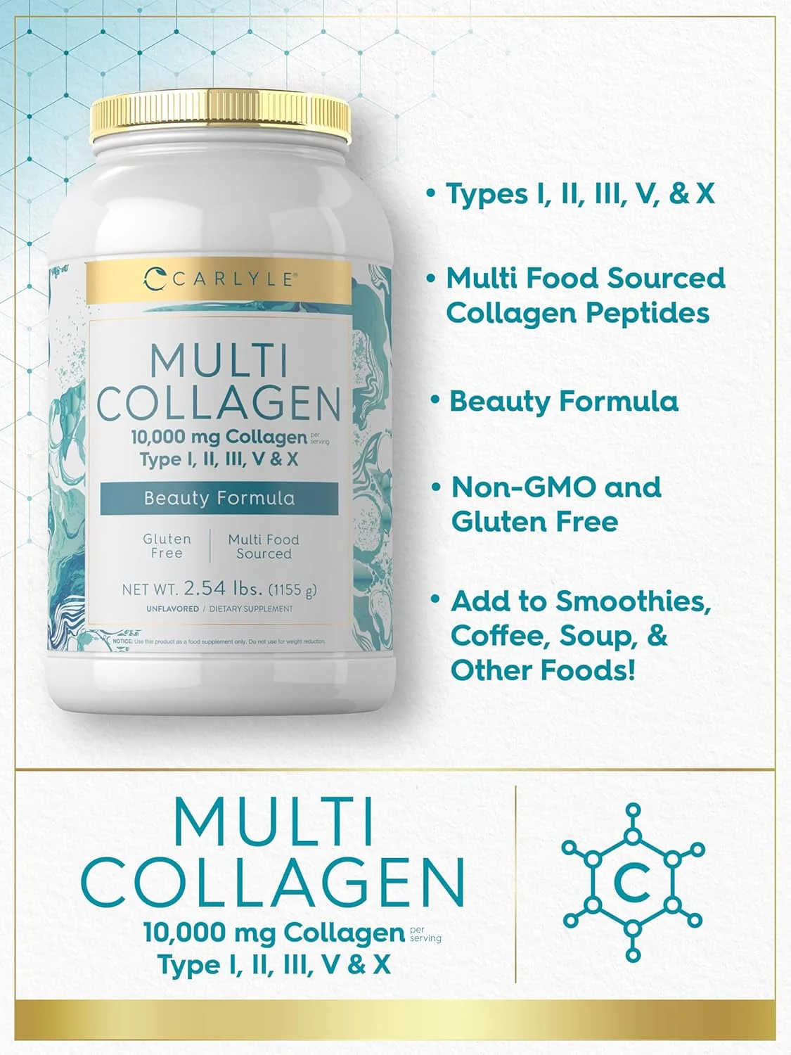 Multi Collagen Protein 10000mg | 40oz Powder - Image 4