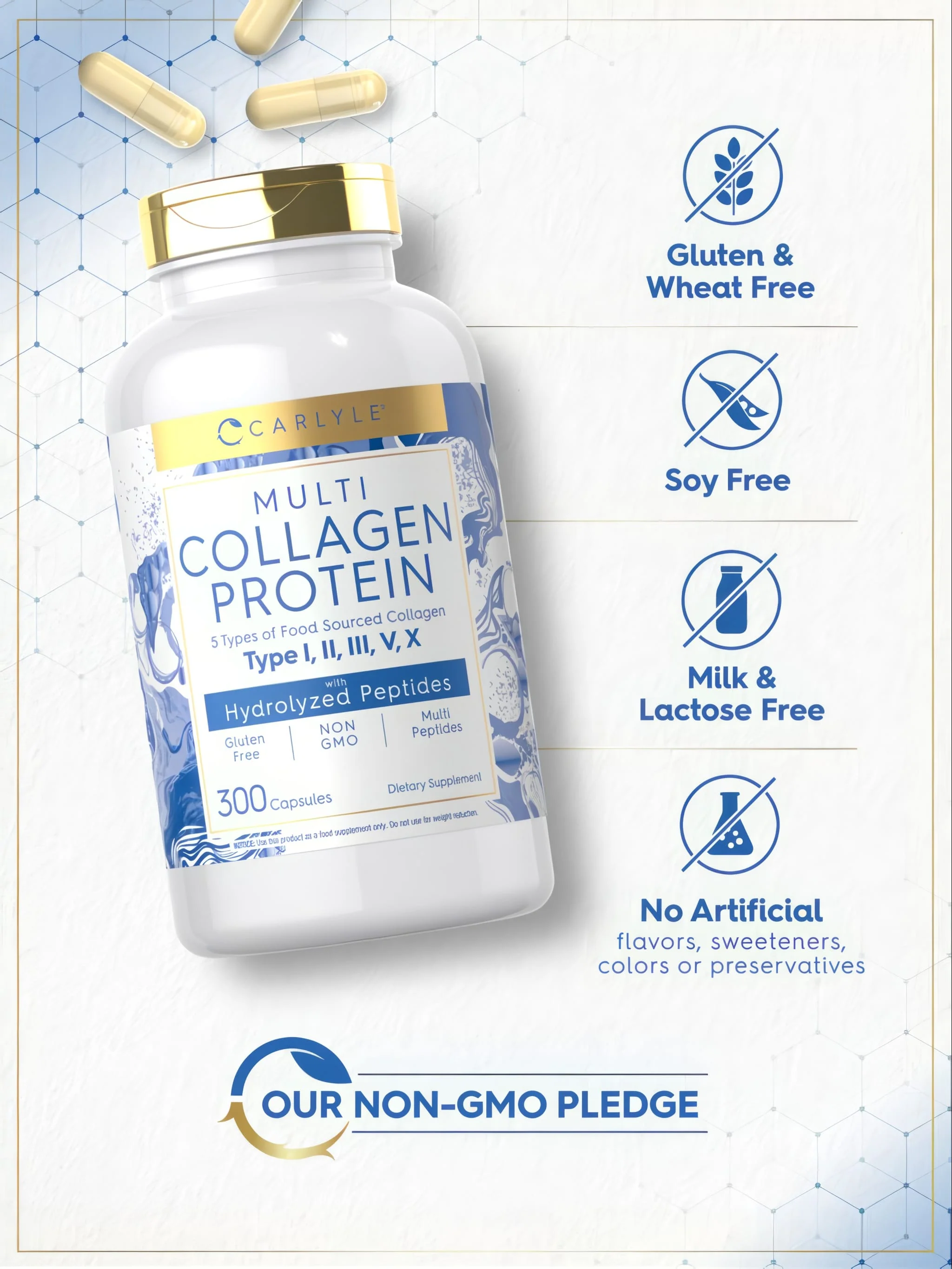 Multi Collagen Protein | 300 Capsules - Image 5