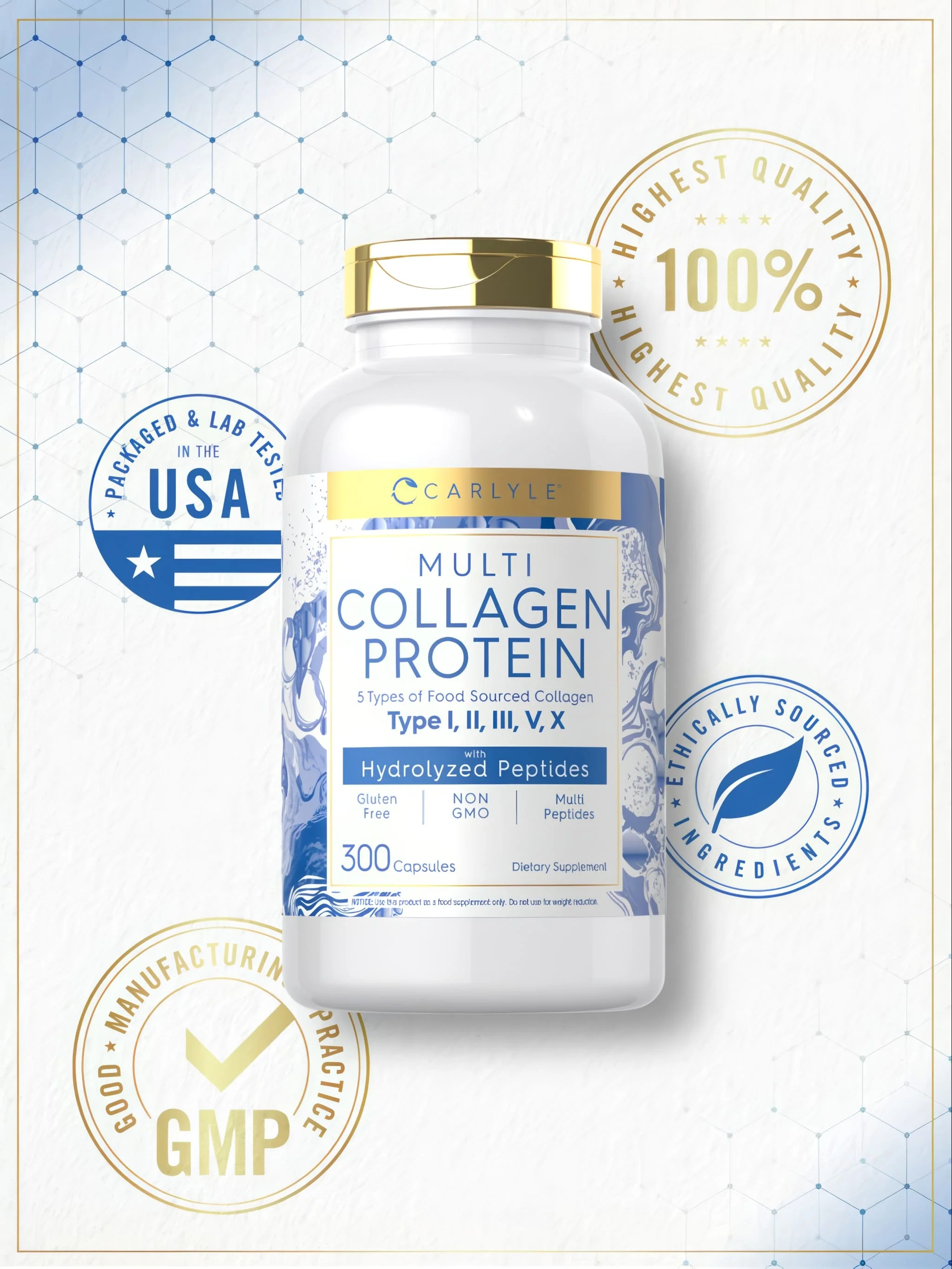 Multi Collagen Protein | 300 Capsules - Image 6
