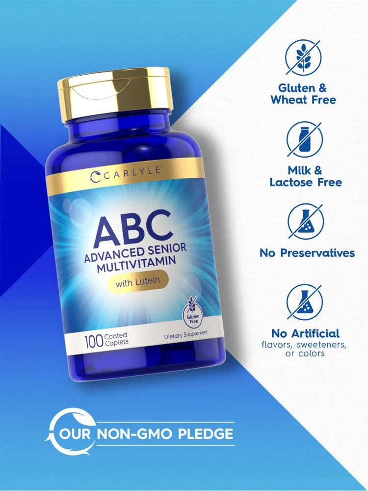Multivitamin for Adults 60 Plus | 100 Caplets - Image 5