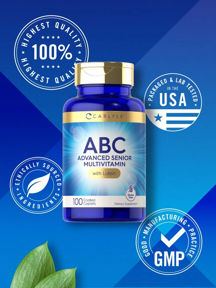 Multivitamin for Adults 60 Plus | 100 Caplets - Image 6