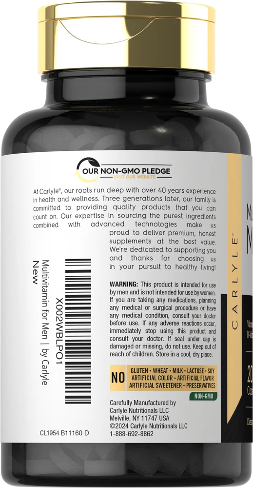 Multivitamin for Men 50+ | 200 Tablets - Image 3