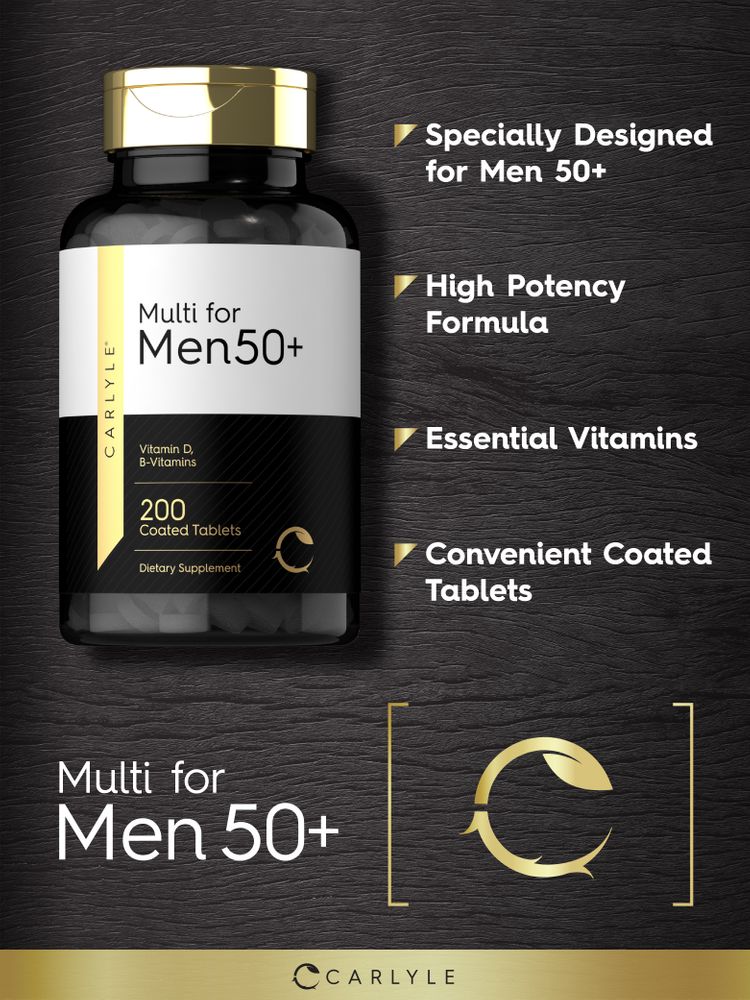 Multivitamin for Men 50+ | 200 Tablets - Image 4