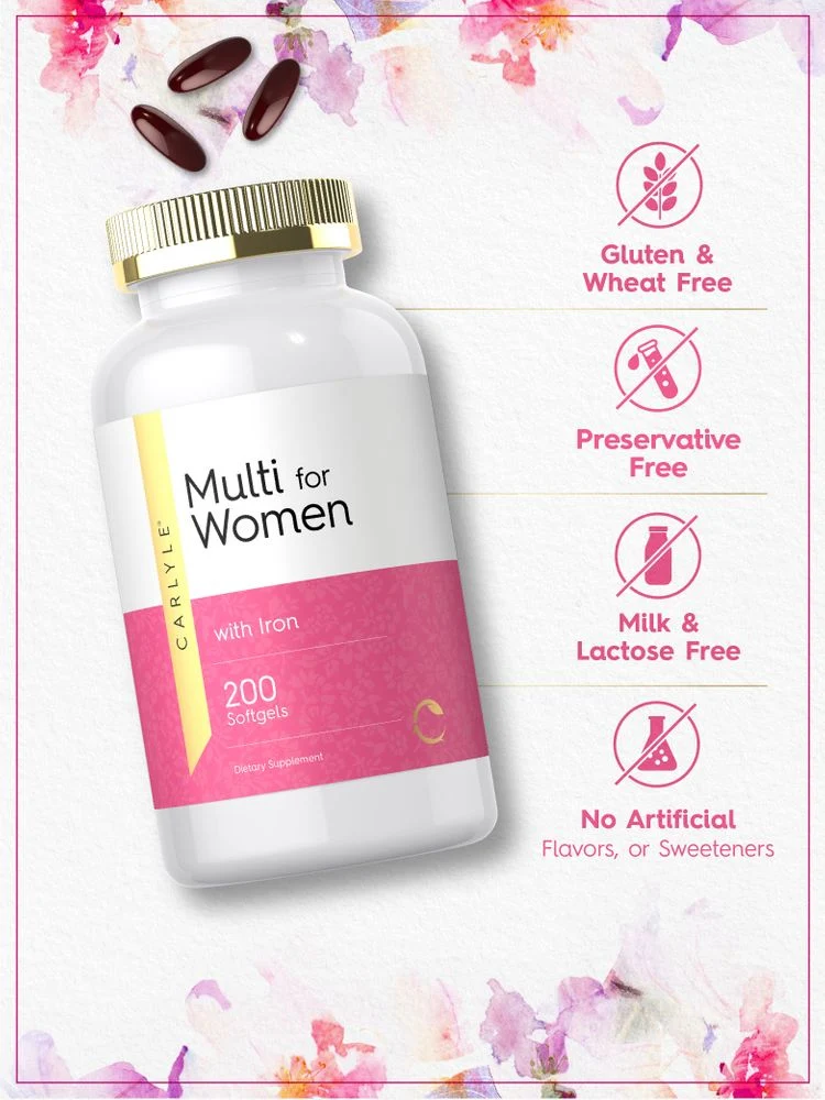 Multivitamin for Women | 200 Softgels - Image 4