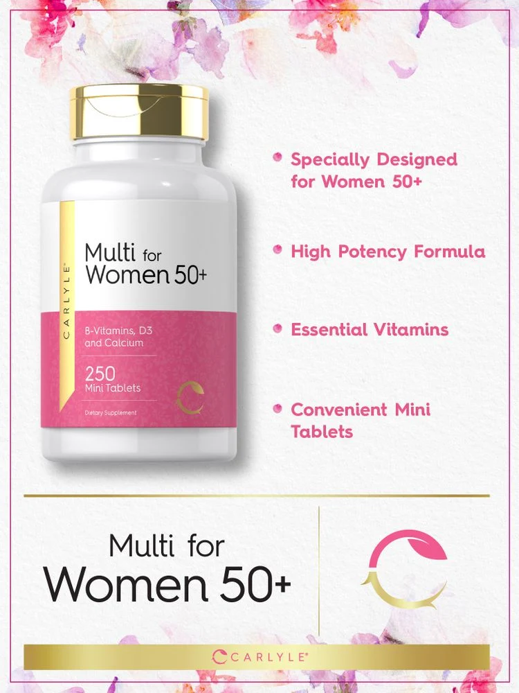 Multivitamin for Women 50+ | 250 Mini Tablets - Image 3