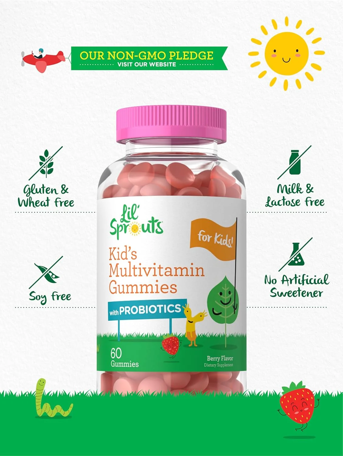 Multivitamin with Probiotics for Kids | 60 Gummies - Image 5