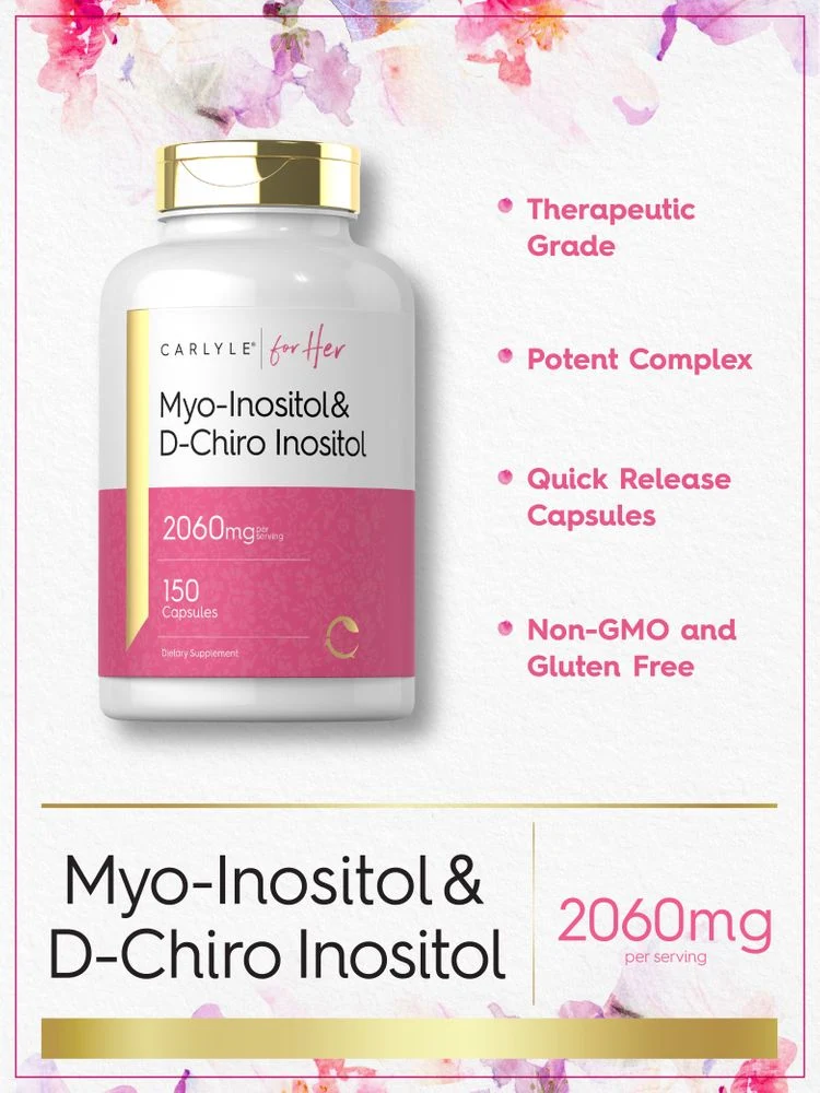 Myo-Inositol & D-Chiro Inositol 2060mg per serving | 150 Capsules - Image 4