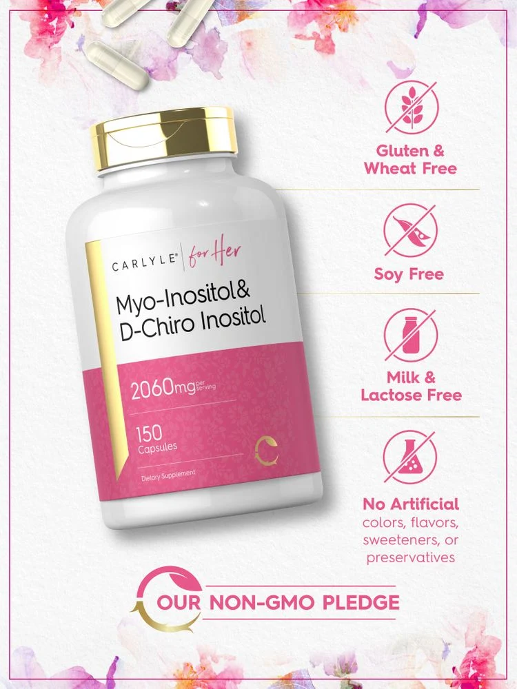 Myo-Inositol & D-Chiro Inositol 2060mg per serving | 150 Capsules - Image 5