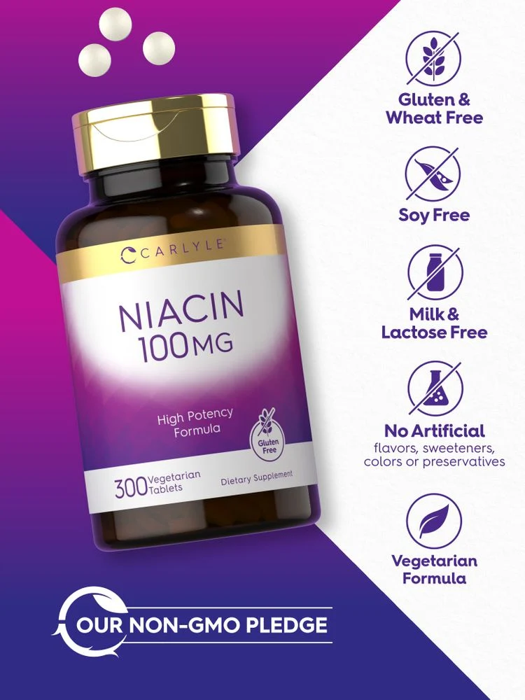 Niacin 100mg | 300 Tablets - Image 5