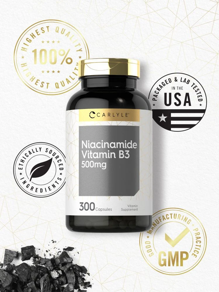 Niacinamide 500mg | 300 Capsules - Image 5