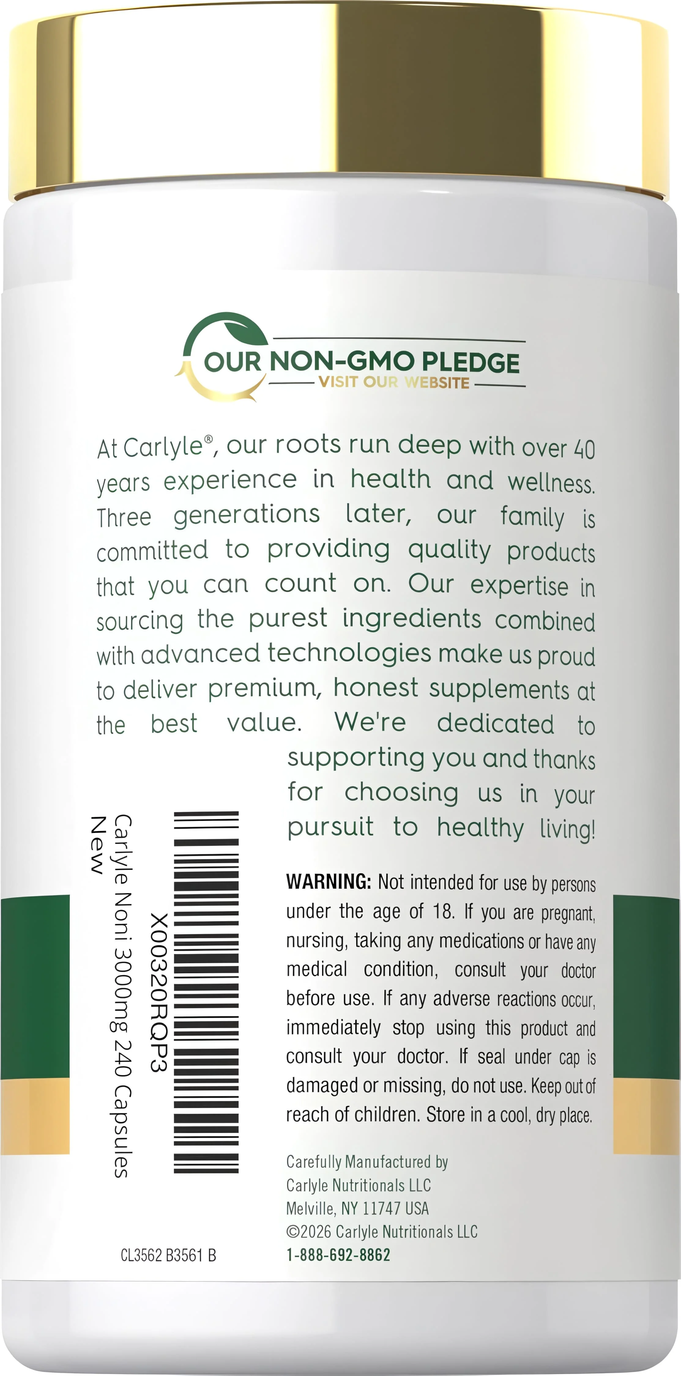 Noni Supplement | 240 Capsules - Image 3