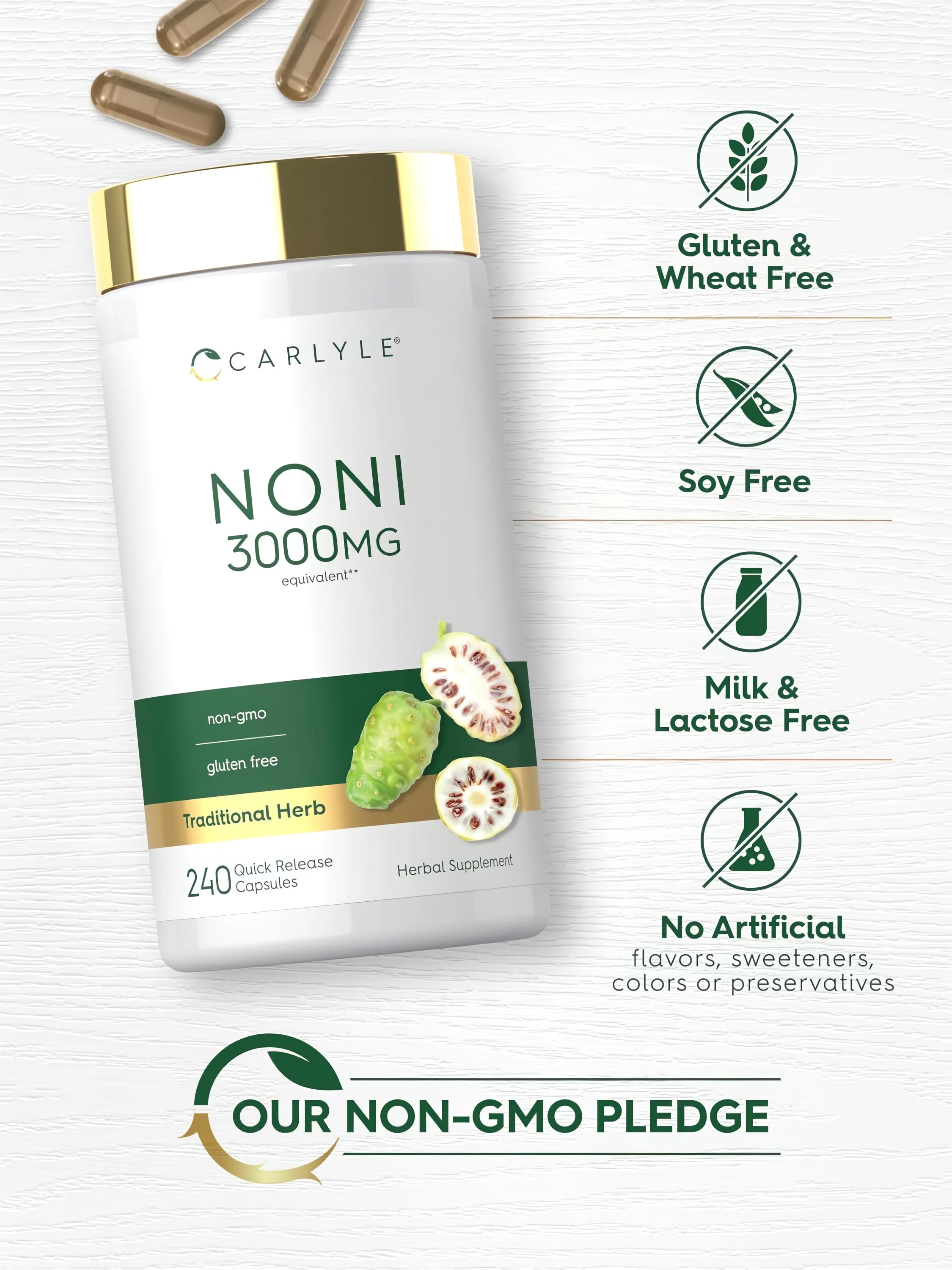 Noni Supplement | 240 Capsules - Image 5