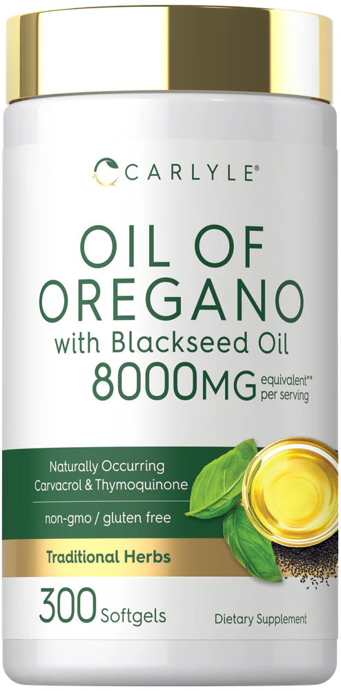 Oil of Oregano with Black Seed Oil | 300 Softgels