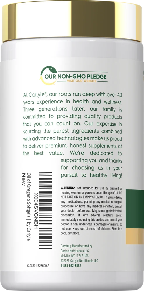 Oil of Oregano with Black Seed Oil | 300 Softgels - Image 3
