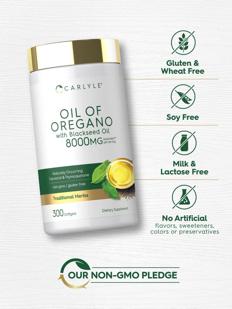 Oil of Oregano with Black Seed Oil | 300 Softgels - Image 5