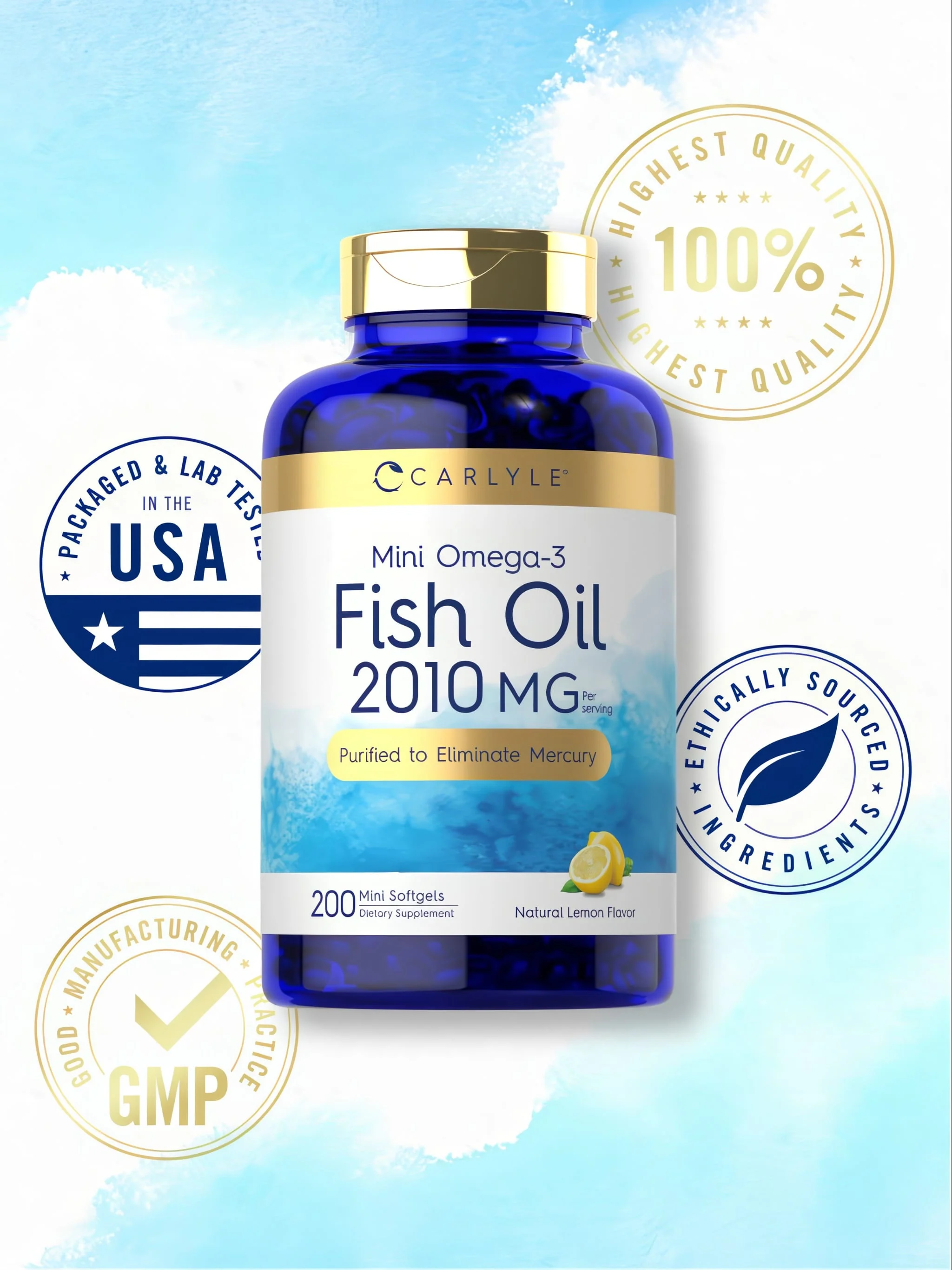 Omega-3 2010mg per serving | 200 Softgels - Image 5
