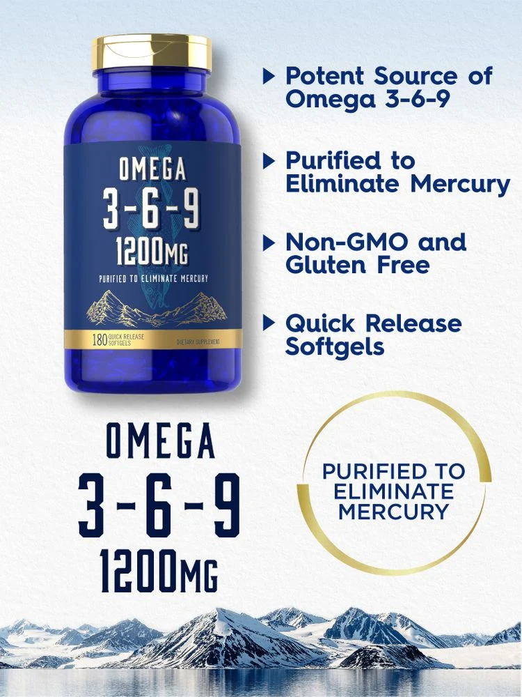 Omega 3-6-9 1200mg | 180 Softgels - Image 3