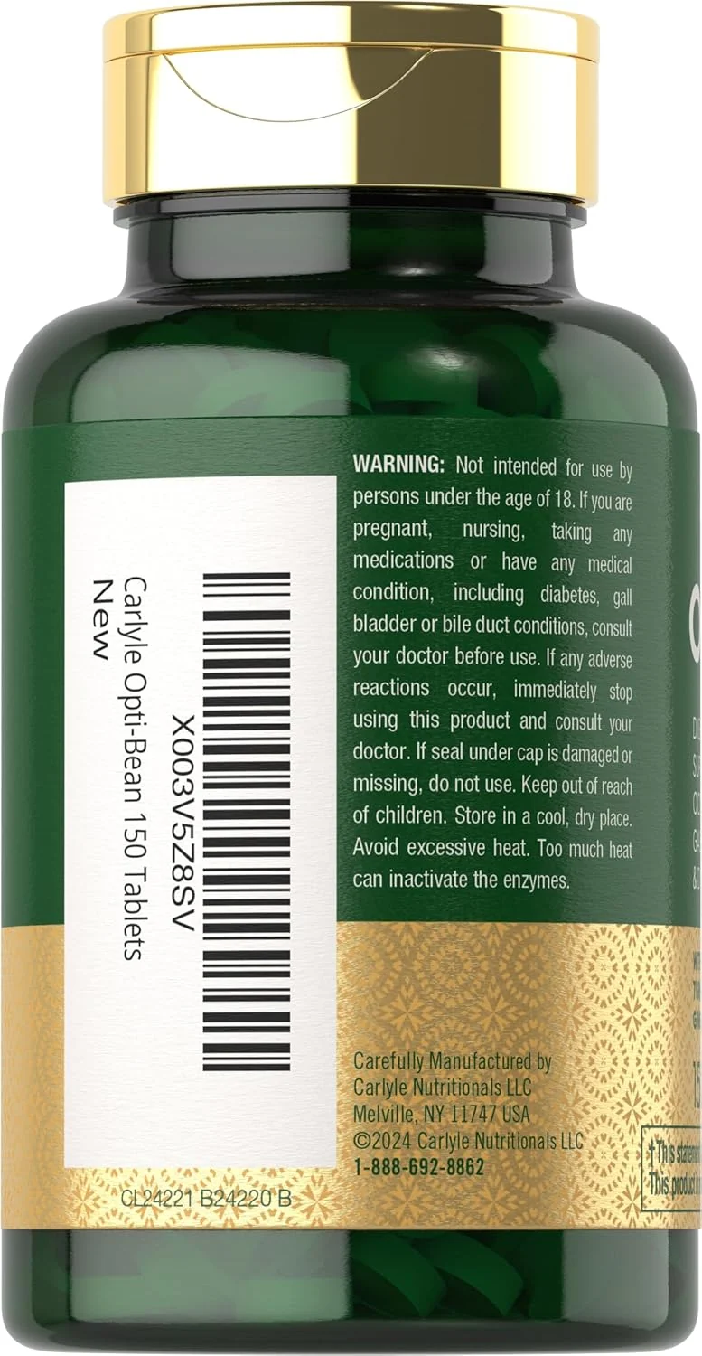 Opti-Bean Digestive Enzymes | 150 Tablets - Image 3