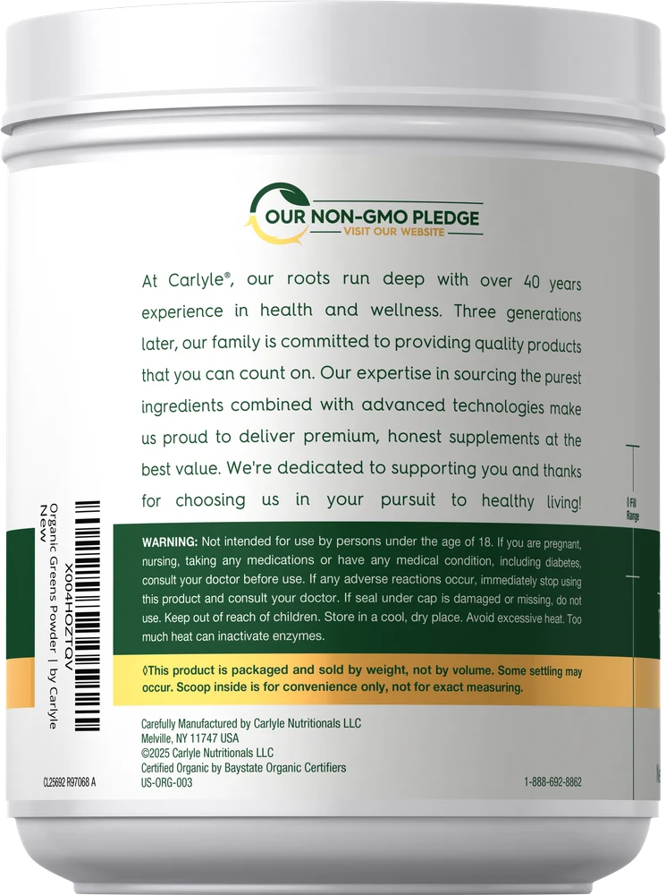 Organic Greens Powder | 17.6 oz - Image 3