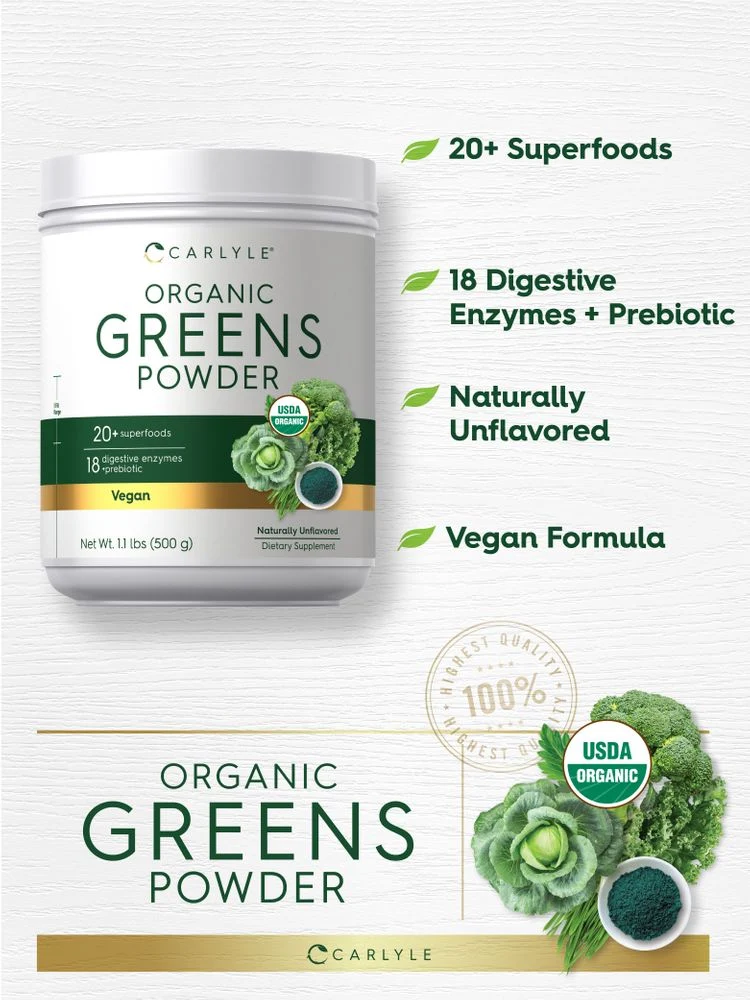 Organic Greens Powder | 17.6 oz - Image 4