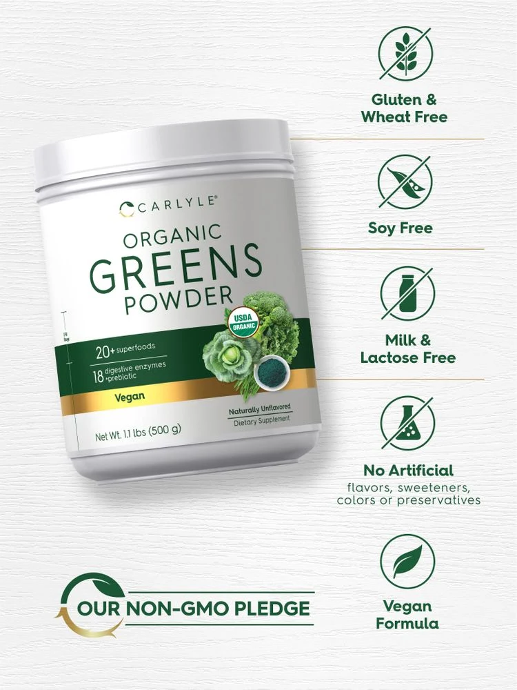 Organic Greens Powder | 17.6 oz - Image 5