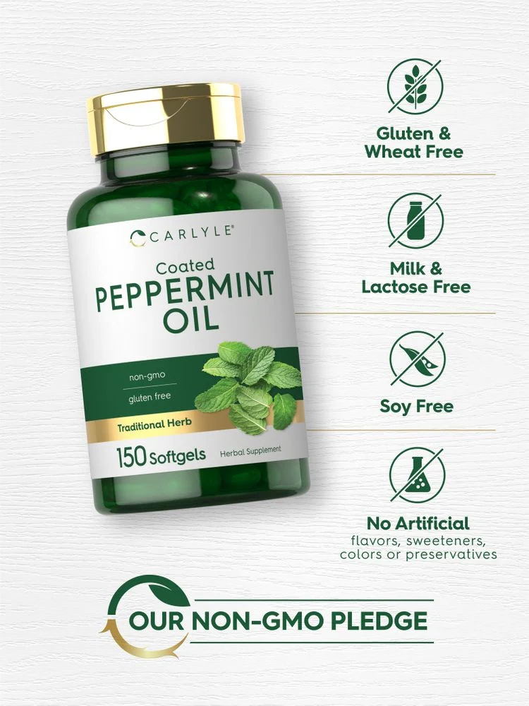 Peppermint Oil 100mg | 150 Softgels - Image 5