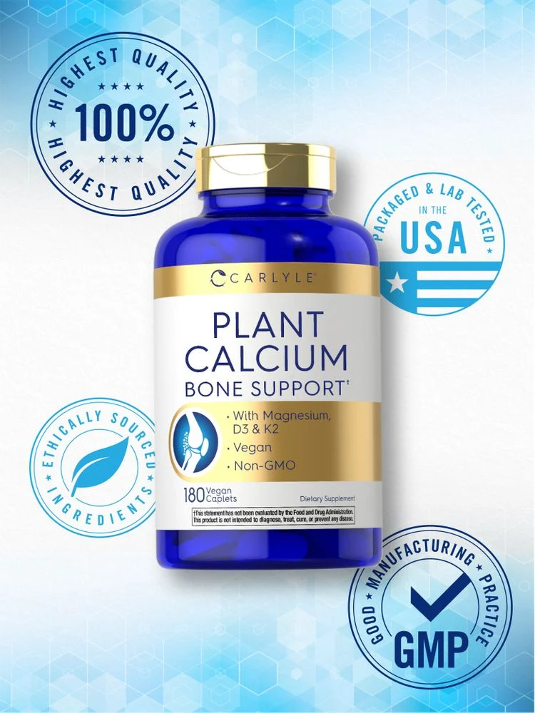 Plant Calcium | 180 Caplets - Image 6