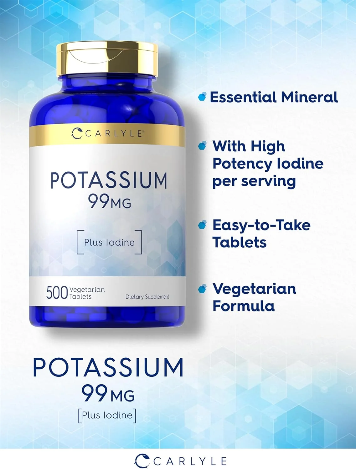 Potassium 99mg with Iodine | 500 Tablets - Image 4