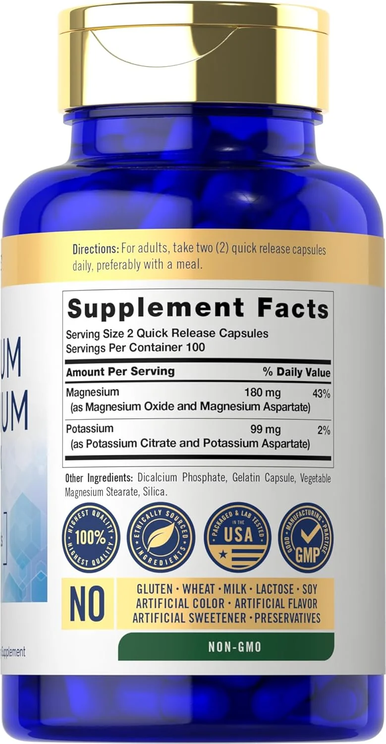 Potassium Magnesium | 200 Capsules - Image 2