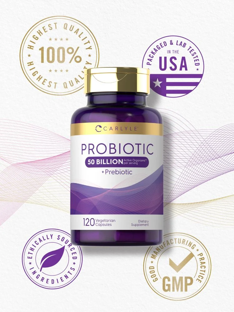 Prebiotic & Probiotic 50 Billion CFU per serving | 120 Capsules - Image 6