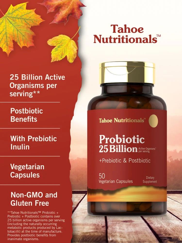Prebiotic, Probiotic & Postbiotic 25 Billion CFU per serving | 50 Capsules - Image 4