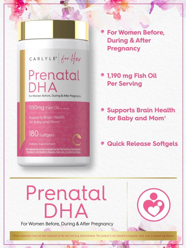 Prenatal DHA Vitamin | 180 Softgels - Image 4