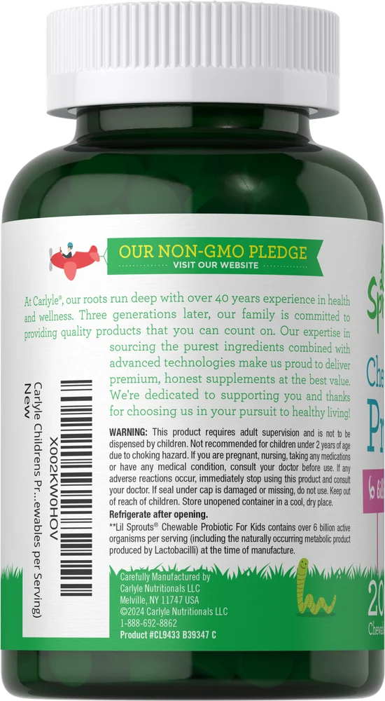 Probiotic for Kids 6 Billion CFUs per serving | 200 Tablets - Image 3