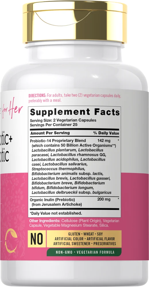 Probiotic & Prebiotic for Women | 50 Capsules - Image 2