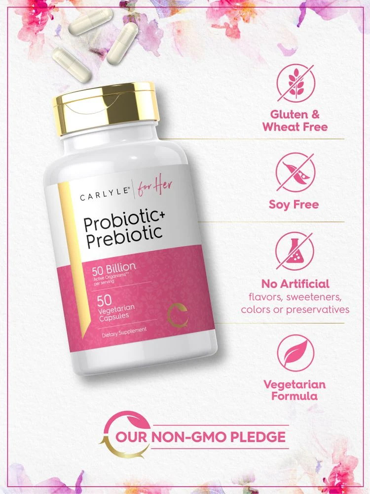 Probiotic & Prebiotic for Women | 50 Capsules - Image 5