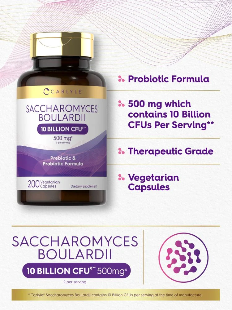 Probiotic Saccharomyces Boulardii 10 Billion CFUs per serving | 200 Capsules - Image 4