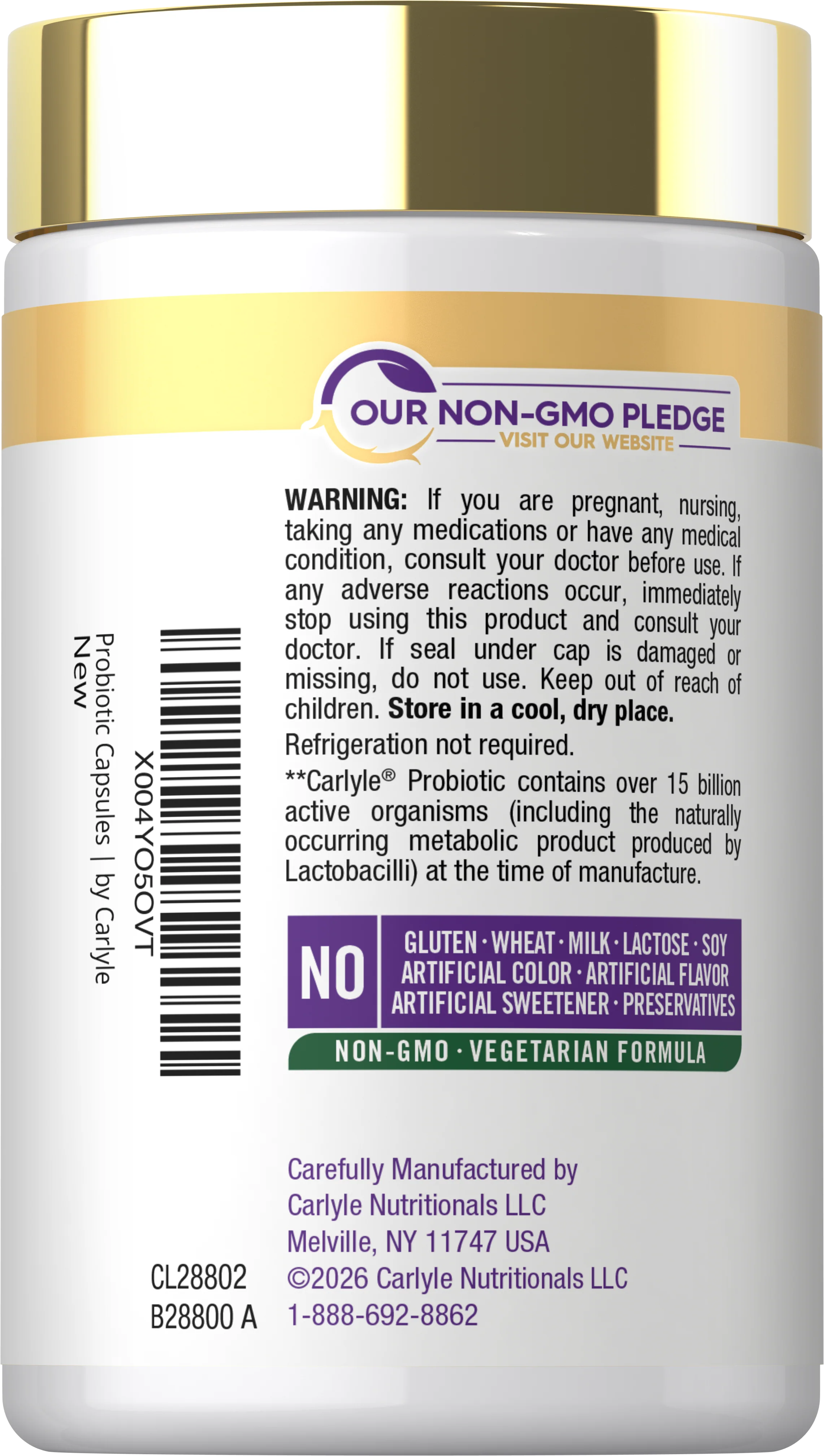 Probiotic Supplement | 15 Billion CFU | 30 Capsules - Image 3
