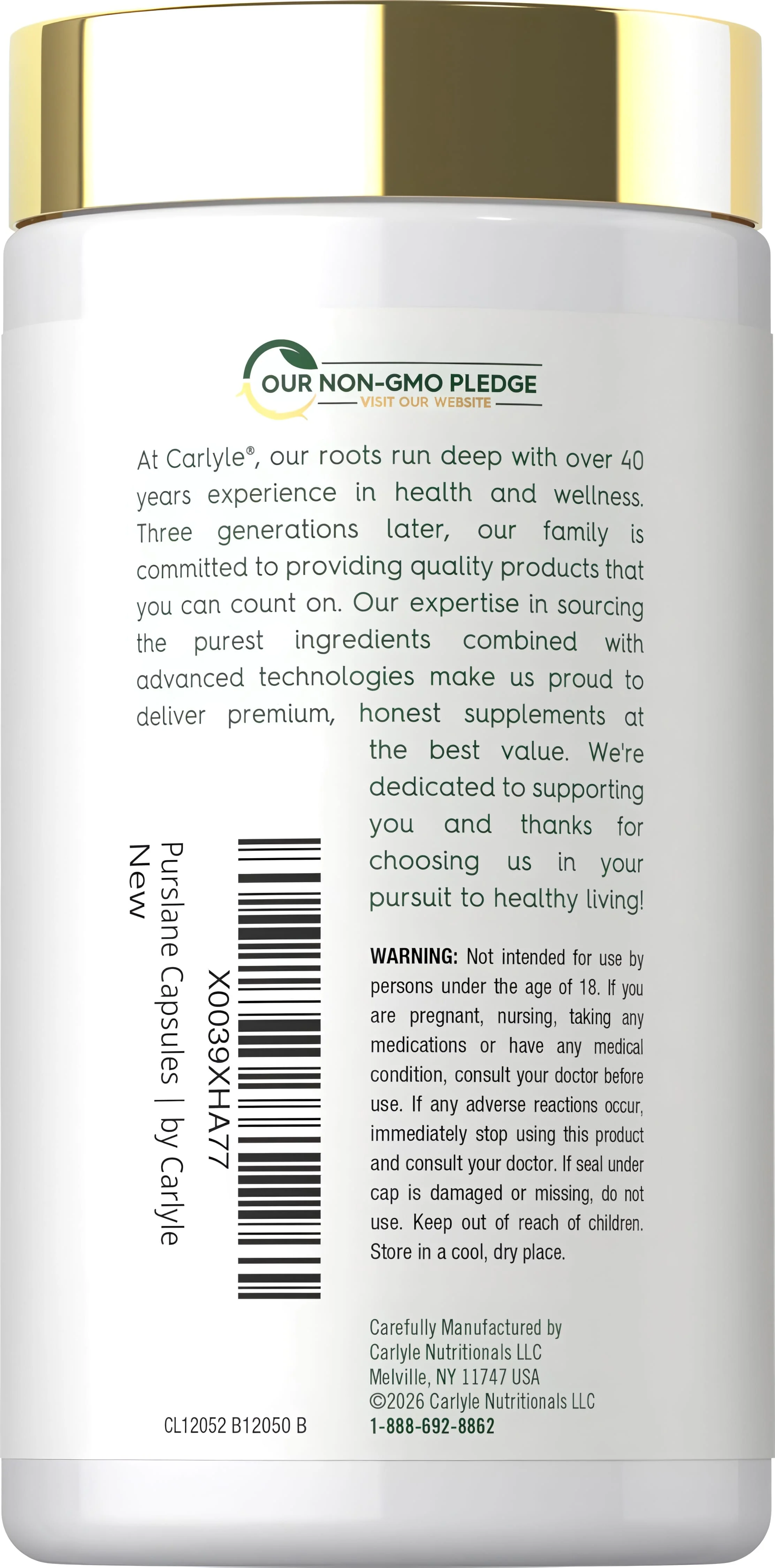 Purslane | 120 Capsules - Image 3
